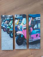 Zuidoost Azië schilderij, tuktuk Thailand, Antiek en Kunst, Ophalen of Verzenden