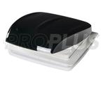 Dakluik DeLuxe 400 x 400 mm zwart met ventilator, Ophalen of Verzenden, Zo goed als nieuw