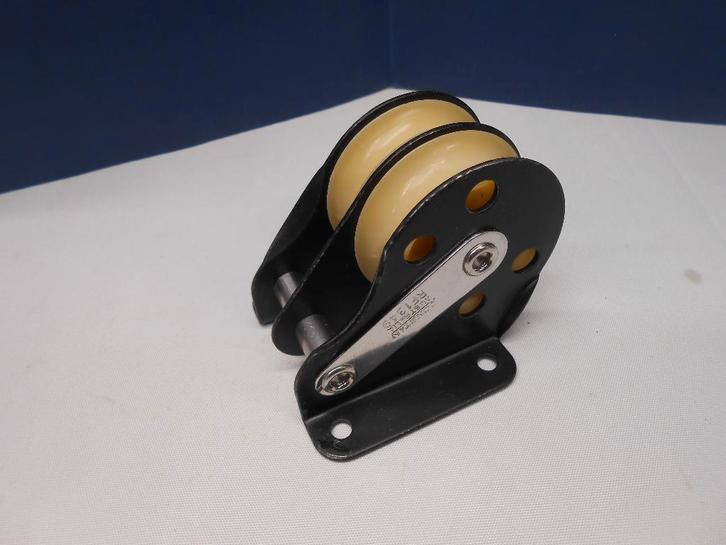 Staand Keerblok, Geleideblok, Mastblok, dubbelschijfs, 12 mm, Watersport en Boten, Accessoires en Onderhoud, Gebruikt, Lijn of Blok