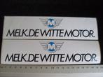 2x sticker melk. de witte motor logo M, Verzenden, Zo goed als nieuw, Overige typen