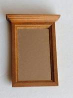 spiegel in houten lijst / poppenhuisminiatuur, Ophalen, Nieuw, Gebruiksvoorwerp