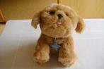 bruine pluche hond van petshop met riem ster en hij blaft, Ophalen of Verzenden, Zo goed als nieuw, Hond