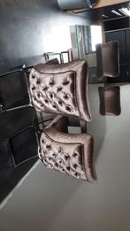 Eettafel met stoelen - Richmond Stijl, Huis en Inrichting, Ophalen, Gebruikt, Hotel chique eric kuster, Bruin