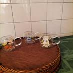 3 Mooie Tea time glazen Janneke Brinkman N, Huis en Inrichting, Keuken | Servies, Nieuw, Glas, Overige stijlen, Glas of Glazen