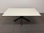 Rechthoekige eettafel HPL gebroken wit 180x90, Zo goed als nieuw, 150 tot 200 cm, Rechthoekig, Info@betaalbaar-design.nl