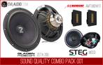 SQ Combo Pack -Mundorf AMT60 / Steg MSS3 / Gladen Zeta 200, Auto diversen, Autospeakers, Verzenden, Nieuw, Gladen Steg Mundorf