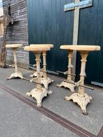 Oude Victoriaanse krukjes plantentafeltjes bijzettafeltje, Ophalen, Gebruikt, Hout