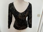 Bogie top 42 zwart met goud, Kleding | Dames, Zwart, Maat 42/44 (L), Bogie, Ophalen of Verzenden