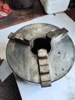 Drieklauw., Ophalen, Gebruikt, Metaaldraaibank