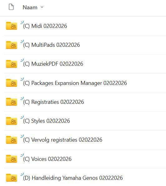 Diverse Software voor Jamaha Genos Prime, plusminus 7,6 GB., Muziek en Instrumenten, Overige Muziek en Instrumenten, Nieuw, Verzenden
