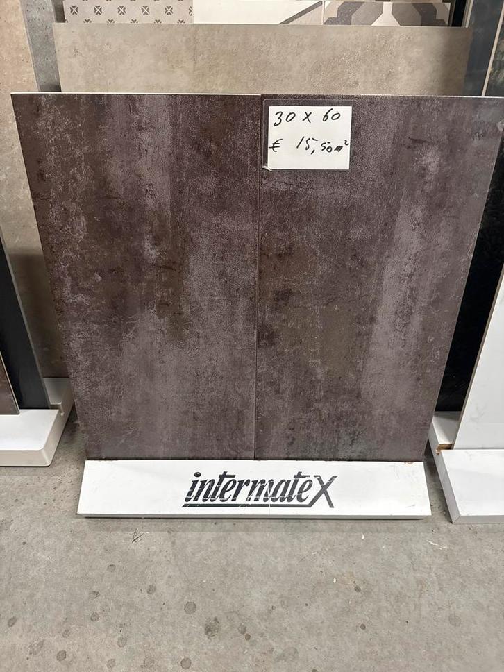 Metallic Italiaanse Wand- en Vloertegels 30x60 op=op, Doe-het-zelf en Verbouw, Tegels, Nieuw, Wandtegels, Keramiek, 20 tot 40 cm