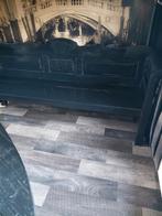 Te koop mooi matzwarte klepbank, Ophalen, Zo goed als nieuw, Vierpersoons of meer