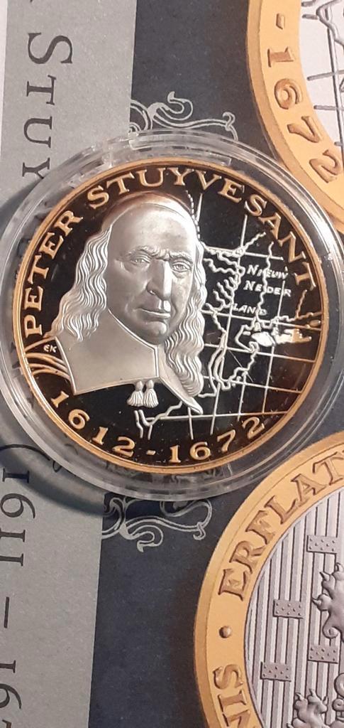 Peter Stuyvesant., Postzegels en Munten, Penningen en Medailles, Ophalen of Verzenden