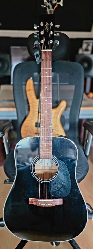 Hudson HD-1 BK Western Gitaar, Muziek en Instrumenten, Snaarinstrumenten | Gitaren | Akoestisch, Gebruikt, Western- of Steelstringgitaar