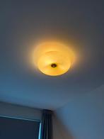 Taupe Plafonnière Karwei - Mooie plafondlamp, Huis en Inrichting, Lampen | Plafondlampen, Ophalen, Zo goed als nieuw, Glas
