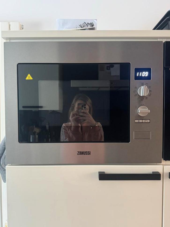 Inbouw combimagnetron/ oven 45 cm- Zo goed als nieuw!, Witgoed en Apparatuur, Magnetrons, Zo goed als nieuw, Inbouw, 45 tot 60 cm