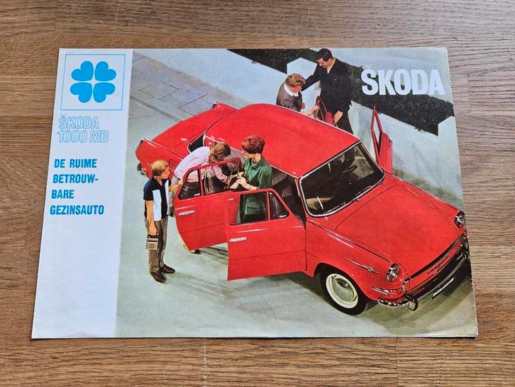 Brochure Skoda 1000 MB, Boeken, Auto's | Folders en Tijdschriften, Zo goed als nieuw, Overige merken, Ophalen of Verzenden