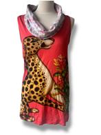 Custo Barcelona top met toffe prints maat 3 / Large, Custo Barcelona, Verzenden, Zo goed als nieuw, Maat 42/44 (L)