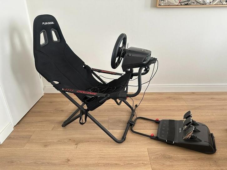 Racestoel inclusief stuur en pedalen voor Xbox of PC, Spelcomputers en Games, Spelcomputers | Xbox | Accessoires, Zo goed als nieuw