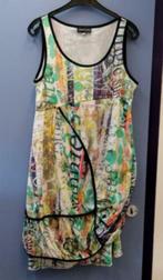 Mezza Luna jurk, apart en kleurrijk print en model 44 36025, Mezza Luna, Overige kleuren, ., Maat 42/44 (L)