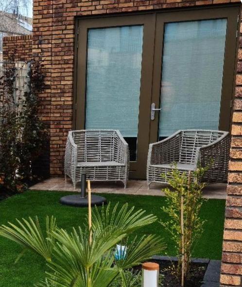 Openslaande deuren met triple glas met schuifhor luxaflex, Doe-het-zelf en Verbouw, Deuren en Horren, Zo goed als nieuw, Buitendeur