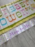 Babyshower spandoek en Mom to be sherp, Verzenden, Zo goed als nieuw, Versiering, Geboorte of Huwelijk