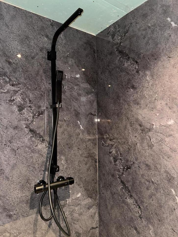 Stone Grey – PVC Marmer Wandpaneel 120x260x0,3cm / NIEUW, Doe-het-zelf en Verbouw, Platen en Panelen, Nieuw, 20 tot 50 mm, Ophalen