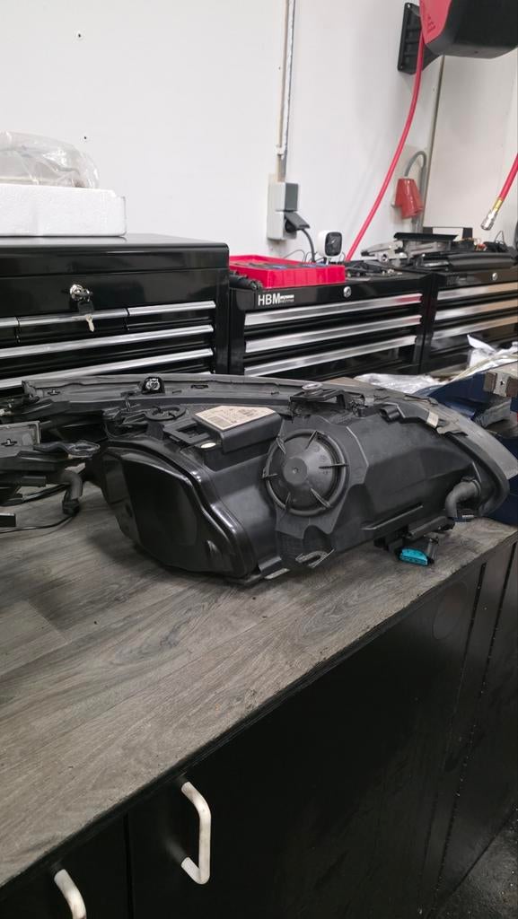 BMW E60/E61 LCI Koplampen + Kabelset & LCM2, Ophalen of Verzenden, Gebruikt, BMW