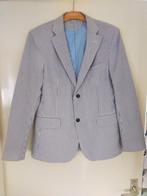 Blauw-wit gestreept colbert McGregor, Kleding | Heren, Kostuums en Colberts, Verzenden, Zo goed als nieuw