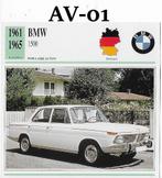 Av01 autokaart bmw 1500 ( 1961 - 1965 ), Ophalen of Verzenden, Zo goed als nieuw