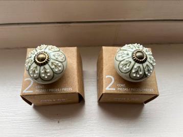 4 aardewerken deurknoppen van Zara Home beschikbaar voor biedingen