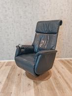Prominent Göteborg leren elektrische relax fauteuil op accu, Prominent, Leer, Ophalen of Verzenden, Zo goed als nieuw