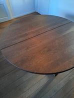 Ronde ikea tafel: Tafel, eikenfineer bruin gelazuurd, 145 cm, Ophalen, Gebruikt, Rond, 75 cm of meer