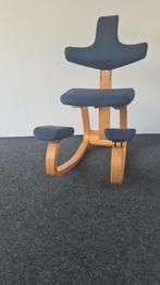Stokke thatsit bureaustoel, Huis en Inrichting, Bureaustoelen, Ophalen, Gebruikt, Blauw, Bureaustoel