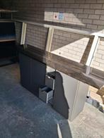 Dressoir met granieten blad, Antiek en Kunst, Antiek | Meubels | Kasten, Ophalen of Verzenden