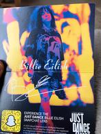 Gesigneerde Billie Eilish Just Dance kaart, Verzamelen, Ophalen, Zo goed als nieuw