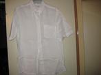 Wit herenhemd, M, Canda, korte mouwen, Ophalen of Verzenden, Zo goed als nieuw, Wit, Halswijdte 39/40 (M)