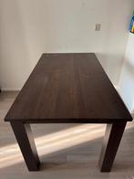 Houten Eetkamertafel, Huis en Inrichting, Tafels | Eettafels, Ophalen, Gebruikt, Rechthoekig, 50 tot 100 cm