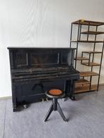 antieke zwarte  piano  MERK SPAETHE incl pianokruk, Muziek en Instrumenten, Piano's, Gebruikt, Piano, Zwart, Ophalen