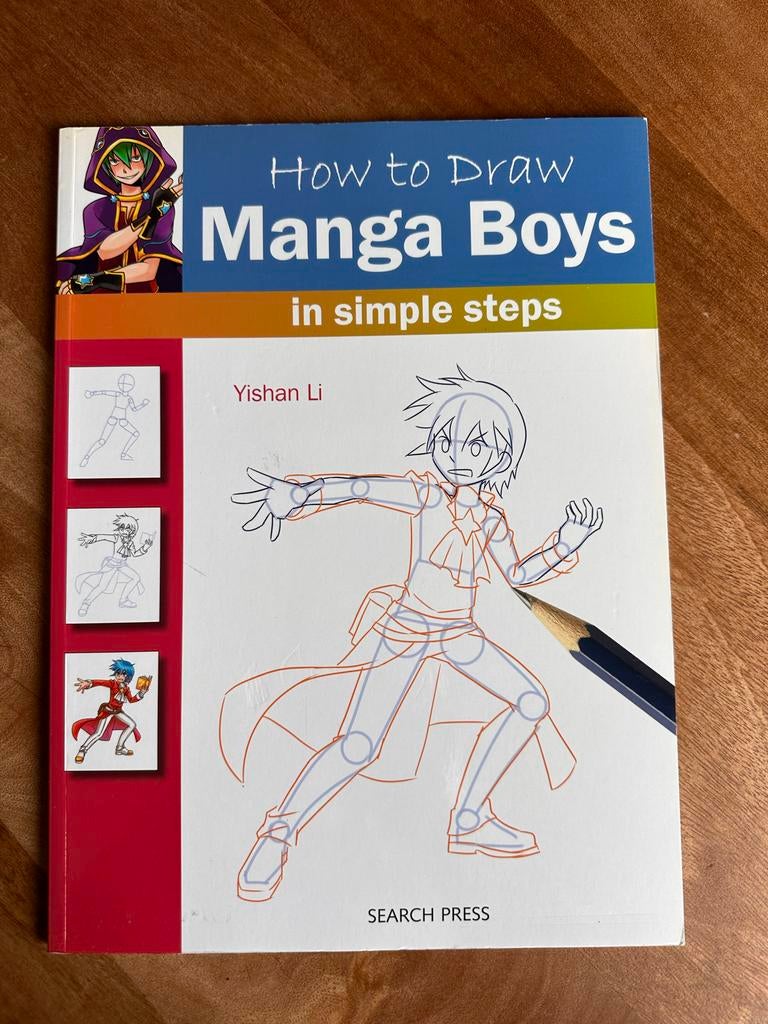 Manga - instructie Manga Jongens + Hero Academia tekenblok, Boeken, Hobby en Vrije tijd, Nieuw, Tekenen en Schilderen, Geschikt voor kinderen
