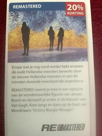 Remastered Museum Rotterdam Voordeelbon beschikbaar voor biedingen