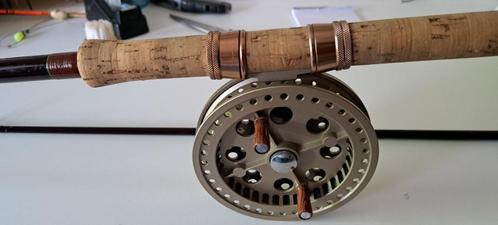 Mooie holglas karper hengel met centrepin, Watersport en Boten, Hengelsport | Karpervissen, Zo goed als nieuw, Werphengel, Ophalen