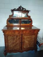 Biedermeier kastje met spiegel, Ophalen of Verzenden