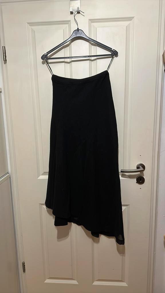 zwarte Comme des Garçons rok maat M, Kleding | Dames, Rokken, Zo goed als nieuw, Maat 38/40 (M), Zwart, Onder de knie, Ophalen of Verzenden