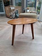 Bijzettafel mangohout, 50 x 35, Minder dan 45 cm, Minder dan 55 cm, Ophalen of Verzenden, Zo goed als nieuw