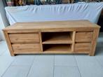 Teakhouten TV Meubel met Lades, Huis en Inrichting, Kasten | Televisiemeubels, Ophalen, 100 tot 150 cm, Teakhout, Zo goed als nieuw