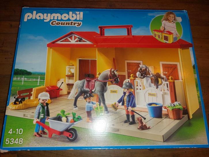Playmobil Country Paardenstal 5348 - Complete Set, Kinderen en Baby's, Speelgoed | Playmobil, Zo goed als nieuw, Complete set