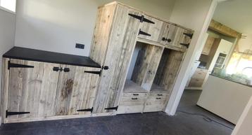 Bijkeukenkast wasmachine-ombouw witgoedkast verhoger Hout beschikbaar voor biedingen