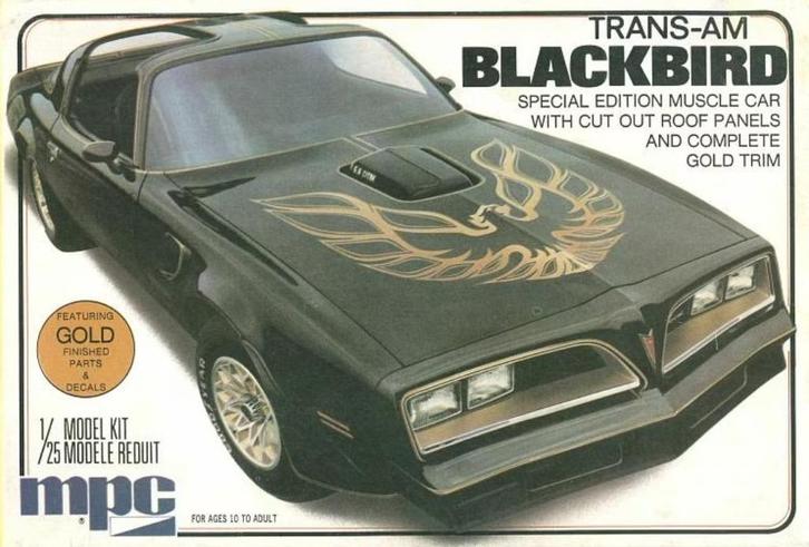 Bouwdoos 1977 Pontiac Trans Am Blackbird MPC, Hobby en Vrije tijd, Modelbouw | Auto's en Voertuigen, Nieuw, Auto, Groter dan 1:32
