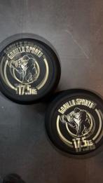Gorilla Sports Dumbbells 2x17.5kg, Ophalen of Verzenden, Zo goed als nieuw, Armen, Dumbbell